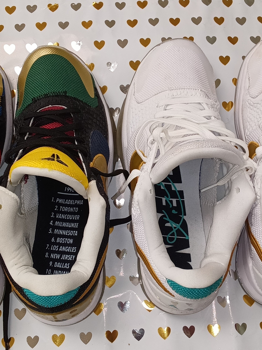 Kobe Undefeated Multicolor (green, yellow, black, white, gold, teal)
